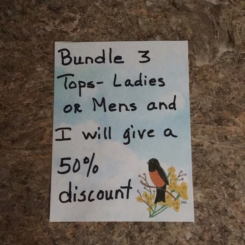 Handwritten Discount Sign